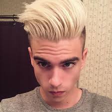 Disconnected Undercut Bleached Medium Length Hair Bleached Hair Platinum Blonde Hair Blonde Haircuts