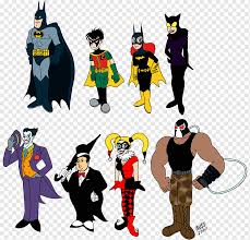 Batman Joker Penguen Kedi Kadin Katil Guve Batman Kahramanlar Kotu Adam Kurgusal Karakter Png Pngwing