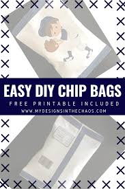 I made this one with microsoft powerpoint. Potato Chip Bag Cover Tutorial My Designs In The Chaos