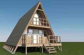 In fact, there are relatively easy plans available at a low cost or even free for those who wish to build it themselves or hire professionals to do the work. Frame Cabin Plans 23 X 20 Two Story A Frame Cabin Vacation Etsy