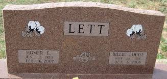 Homer Eli Lett Jr. (1925-2007)