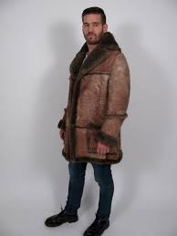 Canada Real Sheepskin Shearling Fur Leather Marlboro Mountain Man Jacket Coat 40 Jackets Men Fashion Mens Fashion Rugged Leather Jacket Men
