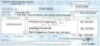 Kali ini saya akan share tentang format kwitansi pembayaran/penerimaan format ms word, yang akan saya distribusikan secara gratis mungkin. Cara Membayar Cicilan Angsuran Kredit Motor Fif Mutiara Motor Honda