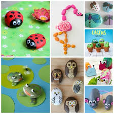 35 Painted Rocks For Kids Nature Summer Craft Painted Rock Animals Painted Rocks Kids Rock Crafts