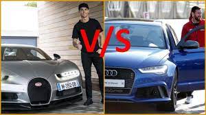 Lionel messi, with fourballon d'or awards to his name (formerly fifa world player of the year) is at age 13, lionel messi crossed the atlantic to try his luck in barcelona. Cristiano Ronaldo S Car Collection V S Lionel Messi S Car Collection Youtube