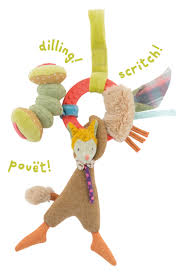 Wolf Activity Rattle Rattle Nursery Toys Baby Toys