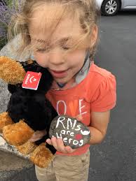 Down to Earth Cafe in Mechanicsburg, PA, features a beautiful rock