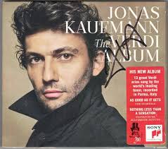 Jonas KAUFMANN Signiert VERDI ALBUM La donna e mobile Rigoletto Trovatore  DELUXE