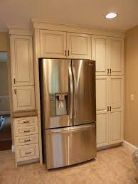 I was told 2 between a wall and a cabinet with a door, but what about the following? Kitchen Ikea Sektion Cabinets Refrigerator Side Panels Wood Fridge Trim Kit Refrigerator En Kraftmaid Kitchen Cabinets Kitchen Cabinet Design Kraftmaid Kitchen