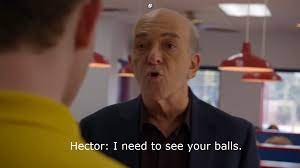 In Season 3, Episode 4 of Better Call Saul, Hector Salamanca says to Lyle  