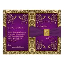 The name tyrian refers to tyre, lebanon. Royal Purple And Gold Medallion Wedding Program Zazzle Com In 2021 Purple Wedding Theme Purple And Gold Wedding Purple Wedding Invitations