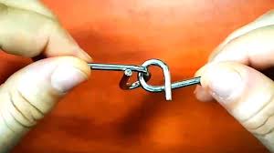 They are the elementary(or preliminary) to basic level. Metal Wire Puzzle Solution P Shape Ring Iq Brain Teaser Youtube