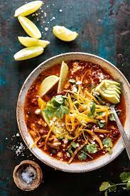 Crockpot Spicy Vegetarian Tortilla Soup With Quinoa Half Baked Harvest Recipe Vegetarian Crockpot Vegetarian Crockpot Recipes Vegetarian Tortilla Soup