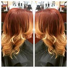 Vibrant Copper Red And Blonde Balayage Ombre I Used Pravana Red Copper And Pure Light Balayage I Toned Her Hair Beauty Blonde Ombre Balayage Blonde Balayage