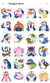Penguin Kevin Telegram Sticker Pack Imessage Sticker Telegram Stickers Character Design