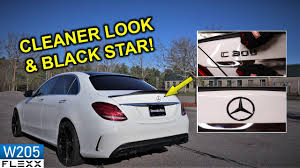 Great modified cars 2009 brabus mercedes benz c class with kleeman. How To Debadge And Install Black Star Mercedes Trunk Emblem Youtube