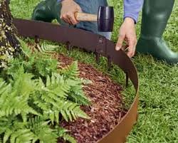 For straight sections, the edging can be assembled as it's placed in the ground, but you should still lay out enough along all of your edges. Rust Metal Corten Steel Garden Edging For Landscape Buy Lawn Edges Landscape Edging Decorative Garden Edging Product On Alibaba Com