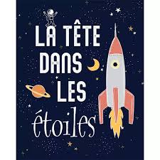 Toile Imprimee Phosphorescente Astronaut 40 X 50 Cm Toile Imprimee Toile Imprime