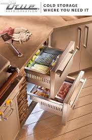 Outdoor Entertaining Hack Place True Refrigerator Drawers Right Next To The Grill For Cold Storage W Outdoor Kitchen Outdoor Kitchen Appliances Kitchen Design