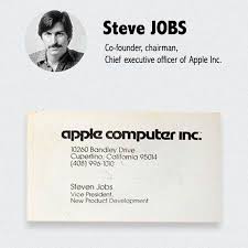 Digital business cards are growing in popularity, which is unsurprising given their sustainability and affordability. Steve Jobs S Apple Business Card Steve Jobs Apple Business New Product Development