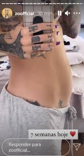 ¿sabes cuánto ha crecido tu bebé en la semana 17 de embarazo? Gravida Do Segundo Filho Com Christian Figueiredo Zoo Exibe Barriga 7 Semanas