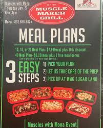 Dont Miss This Fabulous Event Tomorrow Night From 6 To 8 Pm Muscles With Mona Its A Great Opportunity To Mingle With Like Minded In 2020 Meal Planning Meals Free Food