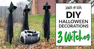 Find all the exterior halloween decorations you need to make your house stand out in our famous halloween haven. Diy Halloween Decorations Includes Free Witch Hat Pattern