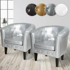 Leder sofa couch sitzgarnitur, ähnlich chesterfield. Chesterfield Sessel Relaxsessel Coctailsessel Lounge Club Couch Buro 1er 2er Set Silber 2er Gunstig Kaufen Ebay