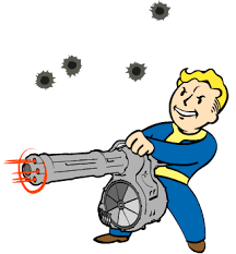 File Fo4 Heavy Gunner Png Fallout 4 Fan Art Vault Boy Fallout Fallout Art