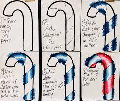 4th 5th Grade Color Value Study Candy Canes Wow Art Project Art Lessons Elementary Winter Art Lesson Art Lessons Middle School