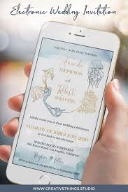 Beach Wedding Invitations Digital Invitations Electronic Etsy Electronic Wedding Invitations Beach Theme Wedding Invitations Beach Wedding Invitations