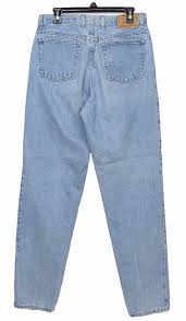 Vintage Eddie Bauer Low Rise Jeans Women Sz 14 Tall Tapered Light Cotton Zip Fly Eddiebauer Taperedleg Women Jeans Women Fashion
