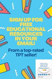 Shining Scholar Education E Mail Sign Up In 2020 Free Teaching Resources Education Educational Resources