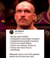 Oleksandr Usyk is one of the greatest boxers of all time 🏆