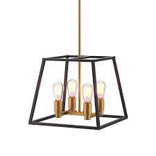 Go room by room and see where a new lamp, pendant or chandelier could make a difference or commit to refreshing your entire space with a new lighting story that revolves around a central theme or new finish. Ceiling Lights Lingkai Kitchen Island Pendant Light Modern Chandelier 4 Light Ceiling Light Industrial Pendant Lighting Fixture Matte Black With Antique Brass Finish Lighting Ceiling Fans