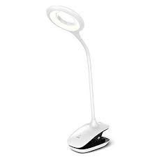 Wellnest White Clip On Light Clip On Lamp Reading Light With Adjustable Lightness Night Light 360 Flexible Built In Reading Light Usb Lamp Battery Lamp