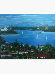 Sydney Harbour From Bondi Nsw Australia Canvas Print Canvas Prints Australia Canvas