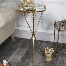 Most of our tables will be in mahogany,and walnut,cherry and oak. Tall Antique Gold Mirrored Side Table