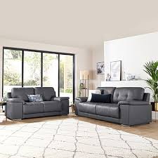 Lanzo gray leather 5 pc living room with reclining sofa. Grey Leather Sofas Living Room Furniture Furniture And Choice