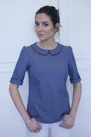 J Aime Les Cols Claudine Roupas Simples Blusa De Seda Blusas Femininas