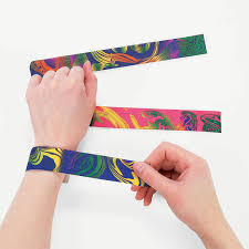 Tie Dyed Slap Bracelets Oriental Trading My Childhood Memories Childhood 90s Kids