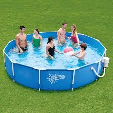 Summer Escapes 12 Metal Frame Pool Set With Skimmerplus 600 Filter Pump With Gfci Walmart Com Summer Waves Portable Swimming Pools Swimming Pools