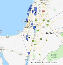 Landownership in percentages by district. Top Sites In Israel Google My Maps
