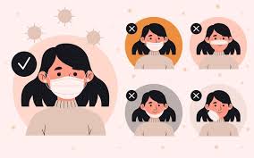 Guy fawkes mask at hand sanitizer serat. Free Vector Family Wearing Face Masks