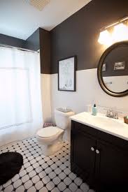 Rather than settling for one paint color, step outside of your comfort zone and choose two hues to boost your home's style factor. Dimps 2 Tone Bathroom Inspiration Bathroom Decor Bathroom Design
