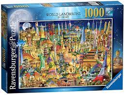 Featuring the art of colin thompson, howard robinson, and more. Ravensburger 19843 World Landmarks At Night 1000pc Jigsaw Puzzle By Ravensburger Shop Online For Toys In The United States