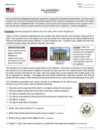 The supreme court of the united states was created by congress. Judicial Branch Graphic Organizer Worksheets Tpt