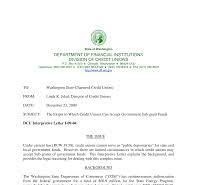 Division of Credit Unions Interpretive Letter I-09-04