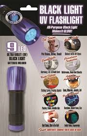 9 Led Black Light Uv Flashlight Scorpion Light 12 Display