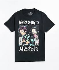 Demon slayer manga merch, gift set for kimetsu no yaiba japanese anime fan include drawstring bag, mask, stickers, wristband, keychain, necklace $15.99 $ 15. Demon Slayer Black T Shirt Zumiez